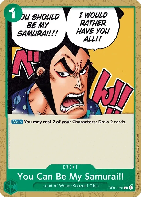 You Can Be My Samurai!! (OP01-055) One Piece card