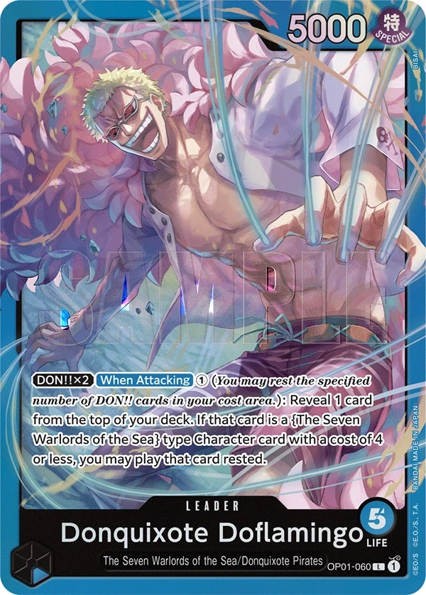 Donquixote Doflamingo (OP01-060_p2) Alt Art One Piece card