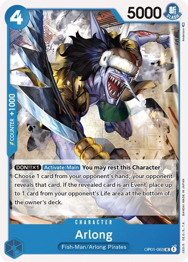 Arlong (OP01-063) One Piece card