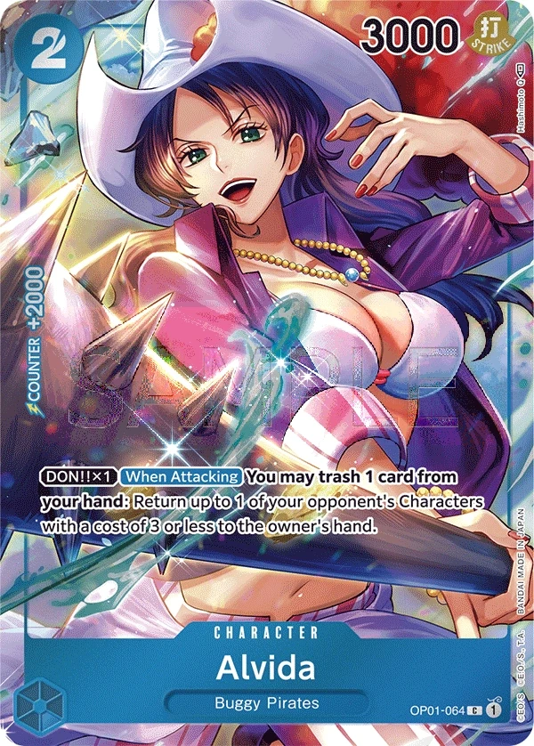 Alvida (OP01-064_p1) Alt Art One Piece card