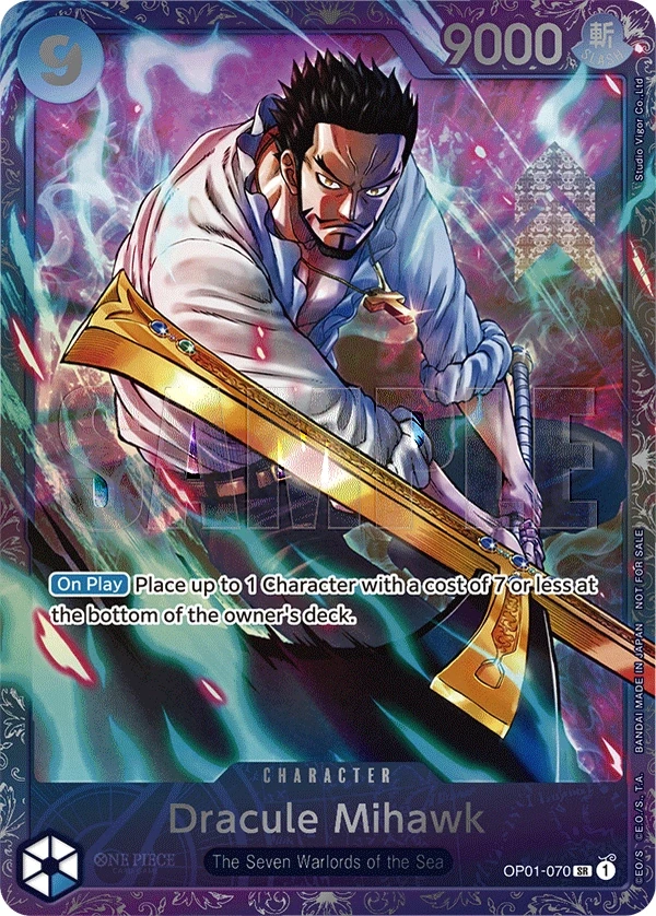 Dracule Mihawk (OP01-070_p2) Alt Art One Piece card