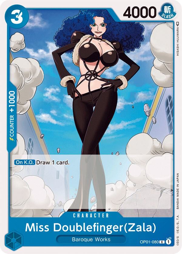 Miss Doublefinger(Zala) (OP01-080) One Piece Card Game card