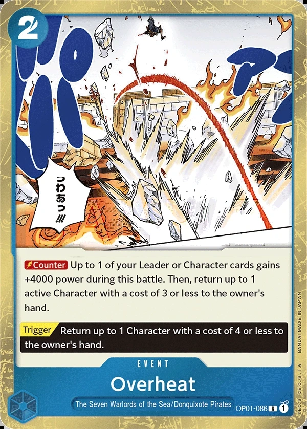 Overheat (OP01-086) One Piece card