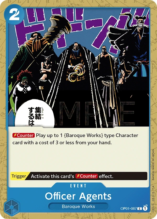 Officer Agents (OP01-087) One Piece card