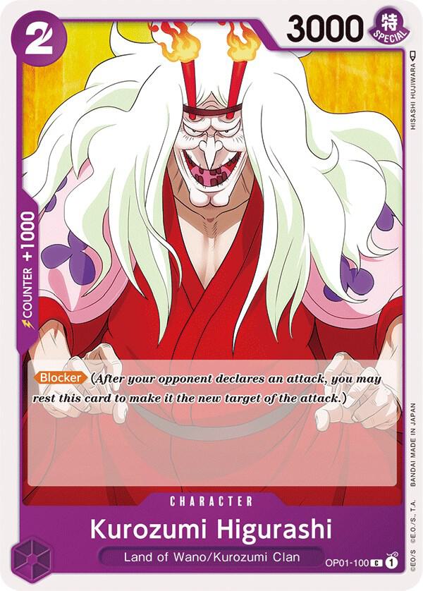 Kurozumi Higurashi (OP01-100) One Piece card