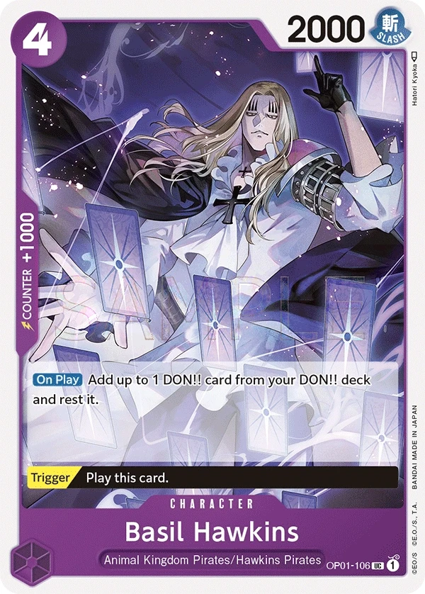 Basil Hawkins (OP01-106) One Piece card