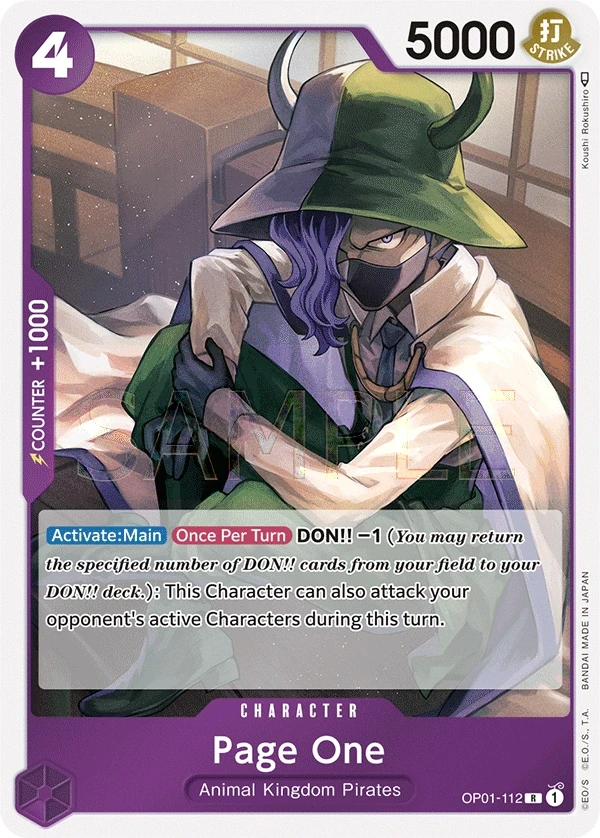 Page One (OP01-112) One Piece card