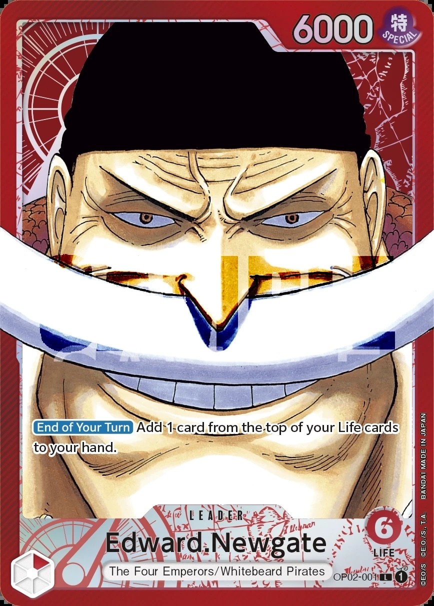 Edward.Newgate (OP02-001_p1) Alt Art One Piece card
