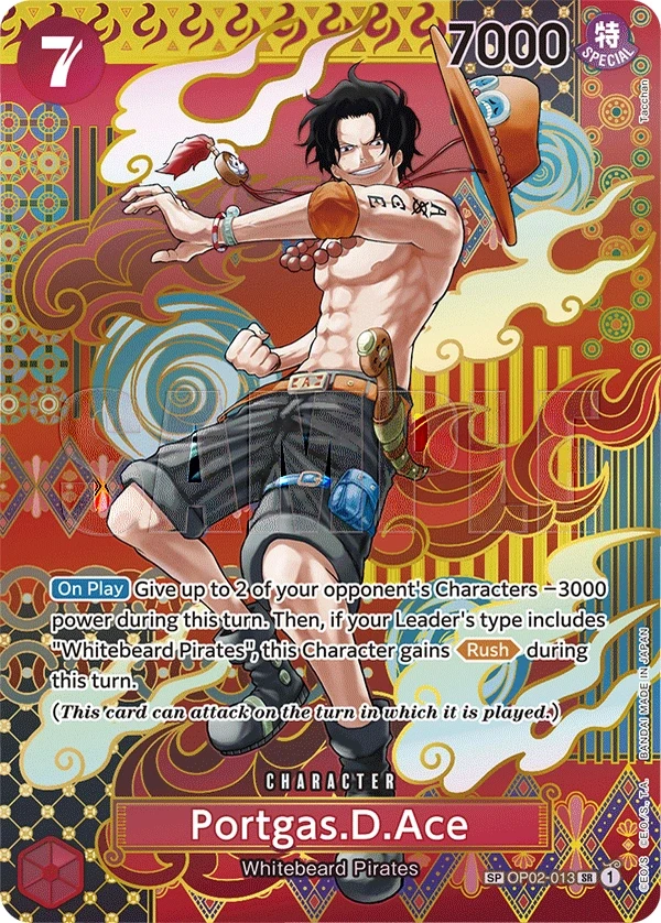 Portgas.D.Ace (OP02-013_p3) SP One Piece card