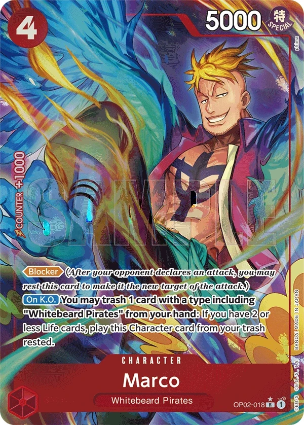 Marco (OP02-018_p6) Alt Art One Piece card