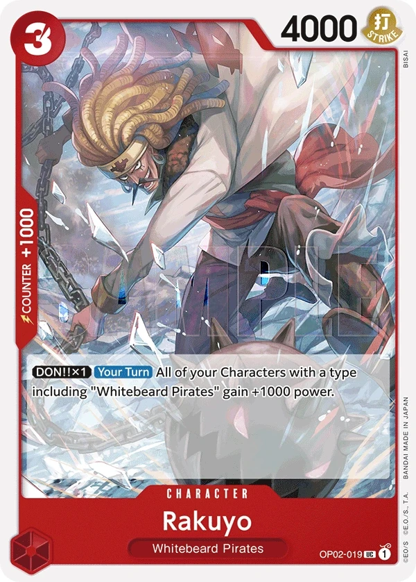 Rakuyo (OP02-019_r1) Reprint One Piece card