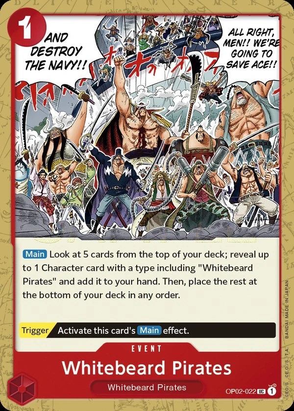 Whitebeard Pirates (OP02-022) One Piece card