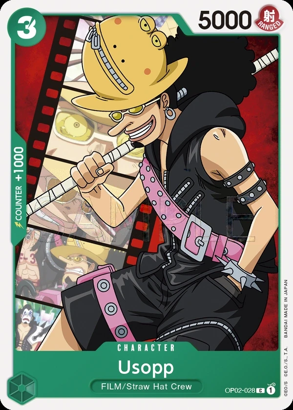 Usopp (OP02-028) One Piece Card Game card