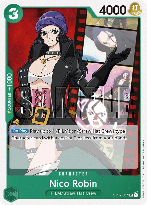 Nico Robin (OP02-037_p1) Alt Art One Piece card