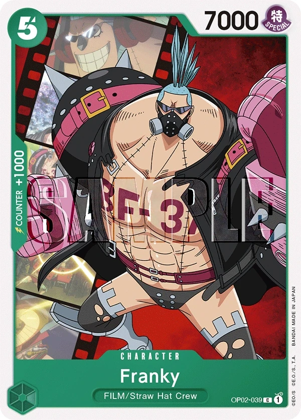 Franky (OP02-039_p1) Alt Art One Piece card