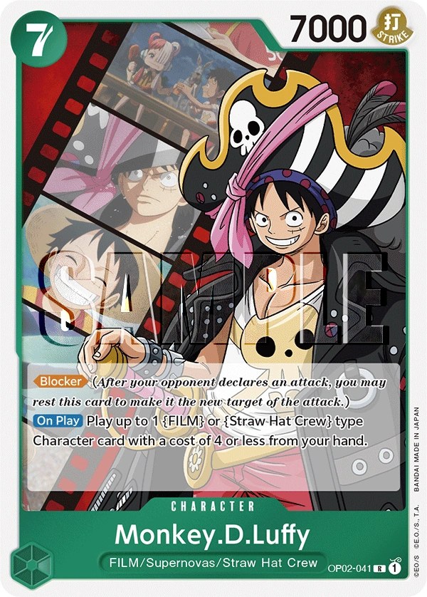 Monkey.D.Luffy (OP02-041_p2) Alt Art One Piece card