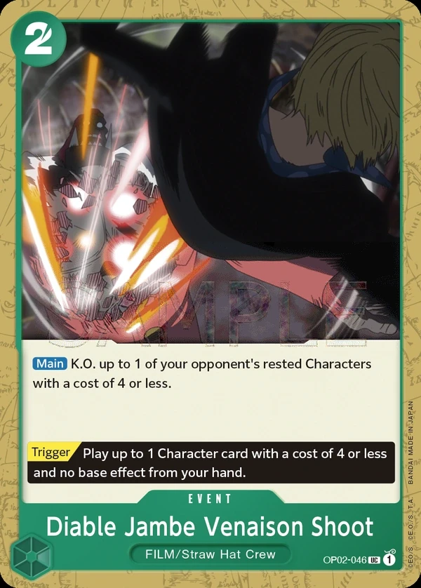 Diable Jambe Venaison Shoot (OP02-046) One Piece card