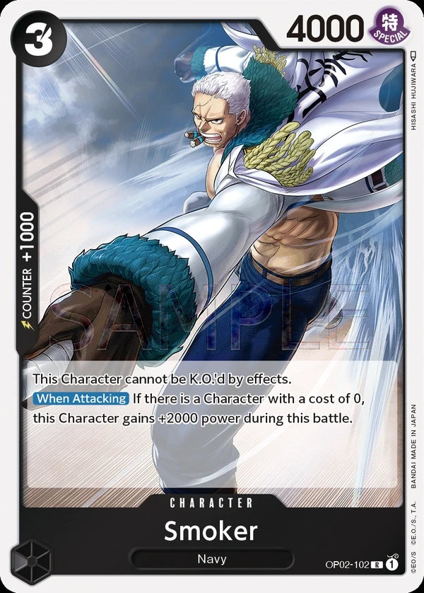 Smoker (OP02-102) One Piece card