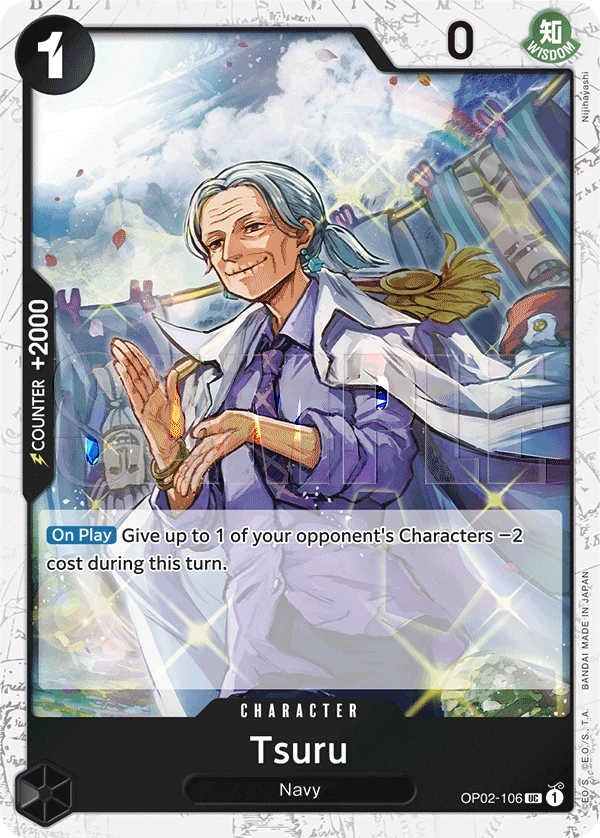 Tsuru (OP02-106_p4) Alt Art One Piece card