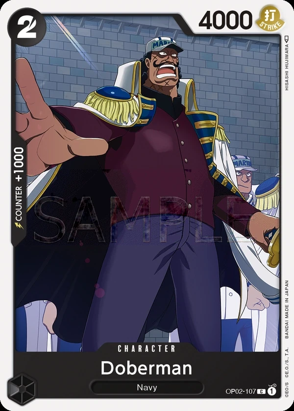 Doberman (OP02-107) One Piece card