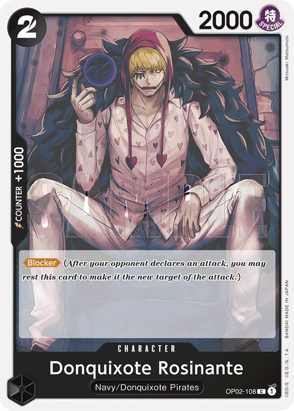 Donquixote Rosinante (OP02-108_r1) Reprint One Piece card