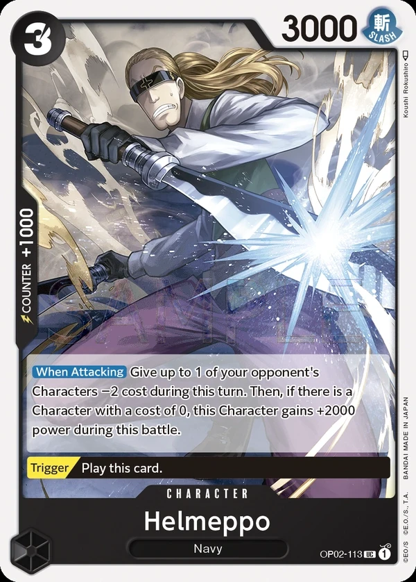 Helmeppo (OP02-113) One Piece Card Game card