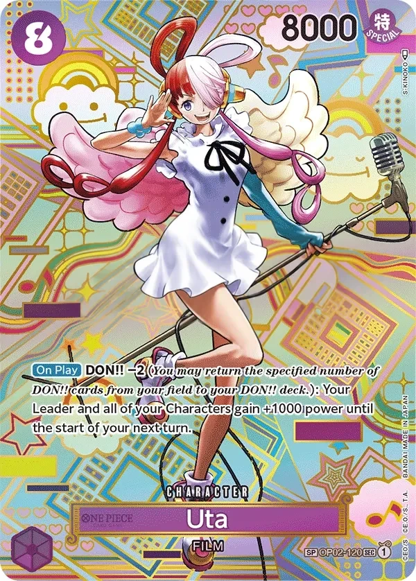 Uta (OP02-120_p2) SP One Piece card
