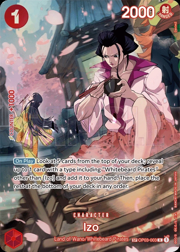 Izo (OP03-003_p1) SP One Piece card