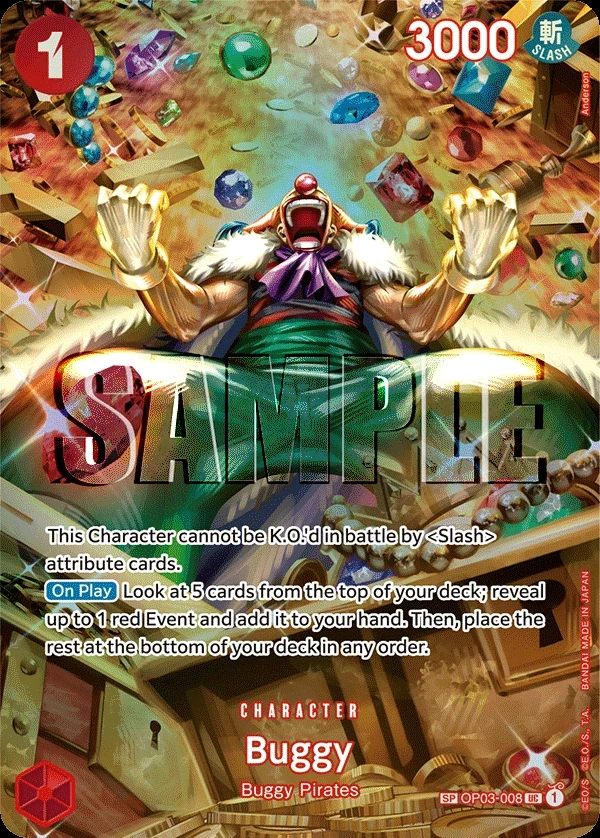 Buggy (OP03-008_p1) SP One Piece card