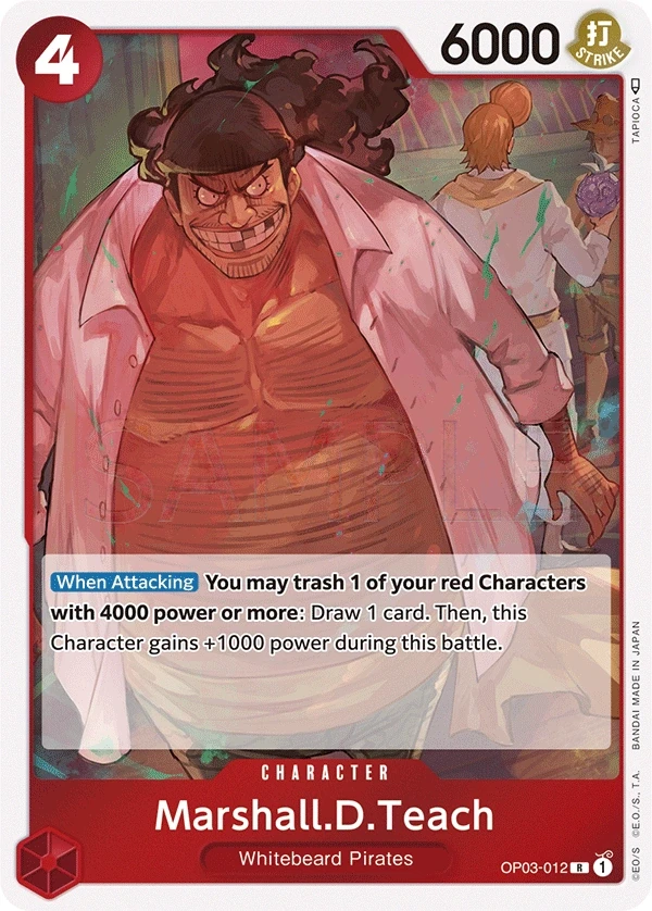 Marshall.D.Teach (OP03-012) One Piece card