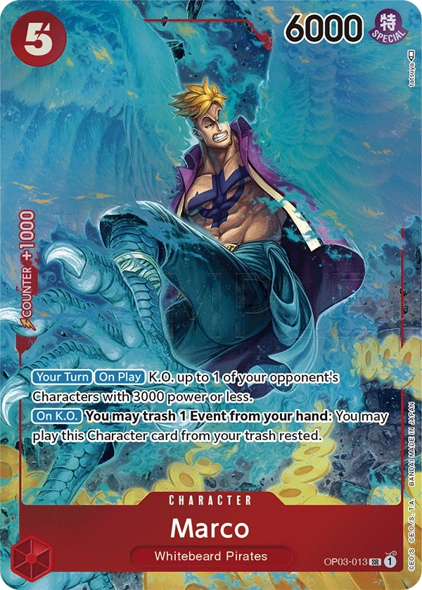 Marco (OP03-013_p1) Alt Art One Piece card