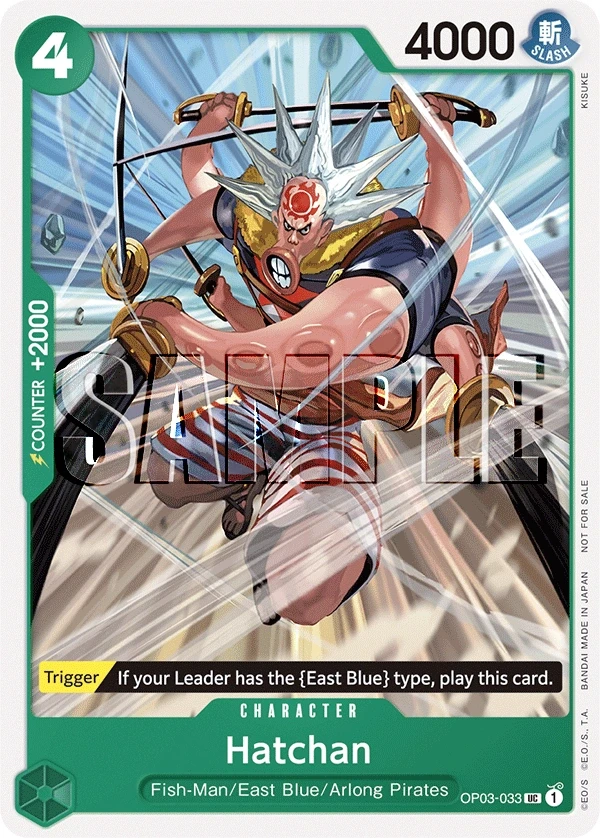 Hatchan (OP03-033_p1) Alt Art One Piece card
