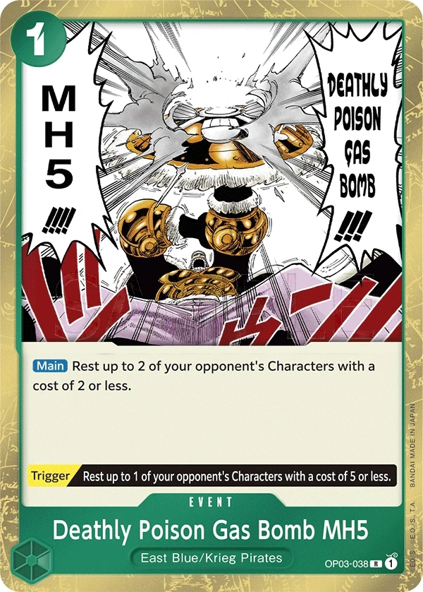 Deathly Poison Gas Bomb MH5 (OP03-038) One Piece card