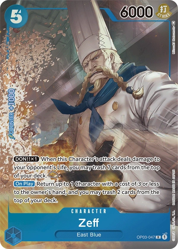 Zeff (OP03-047_p1) Alt Art One Piece card