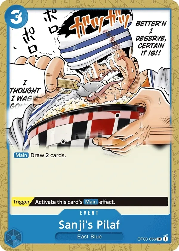 Sanji's Pilaf (OP03-056_r1) Reprint One Piece card