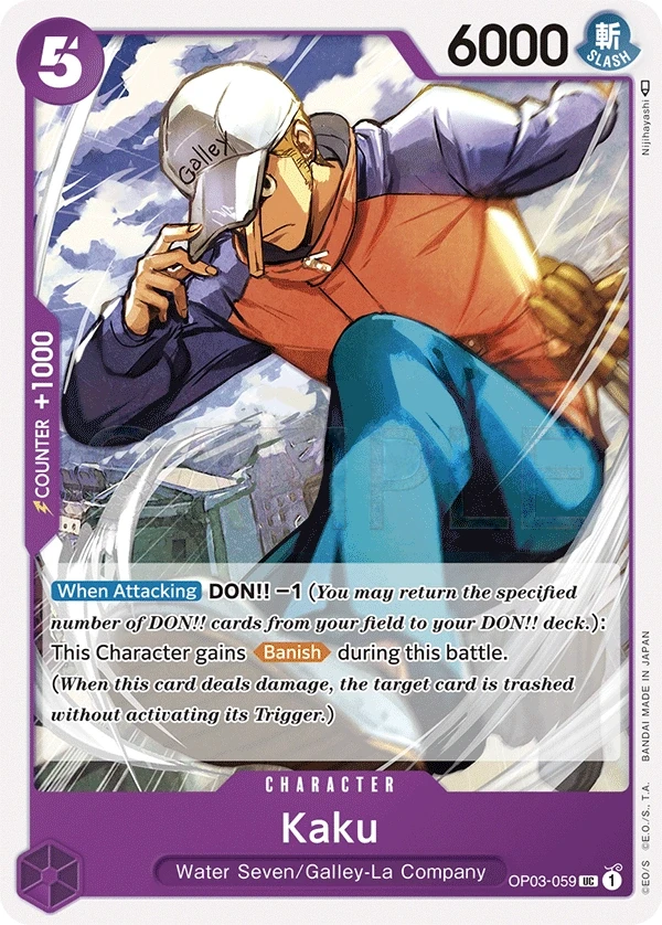Kaku (OP03-059) One Piece Card Game card