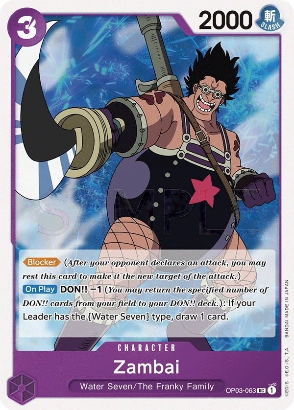 Zambai (OP03-063) One Piece card