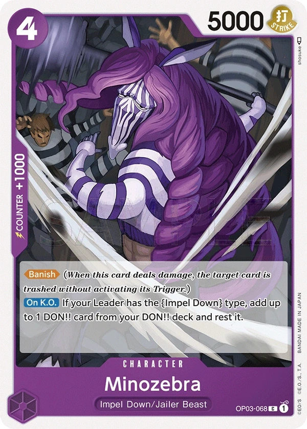 Minozebra (OP03-068) One Piece card