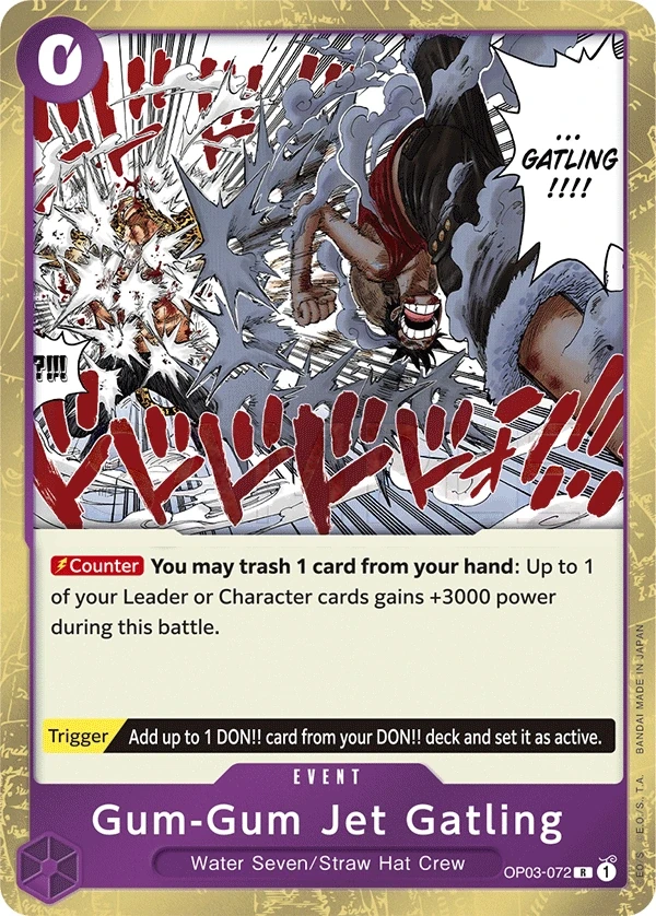 Gum-Gum Jet Gatling (OP03-072) One Piece card