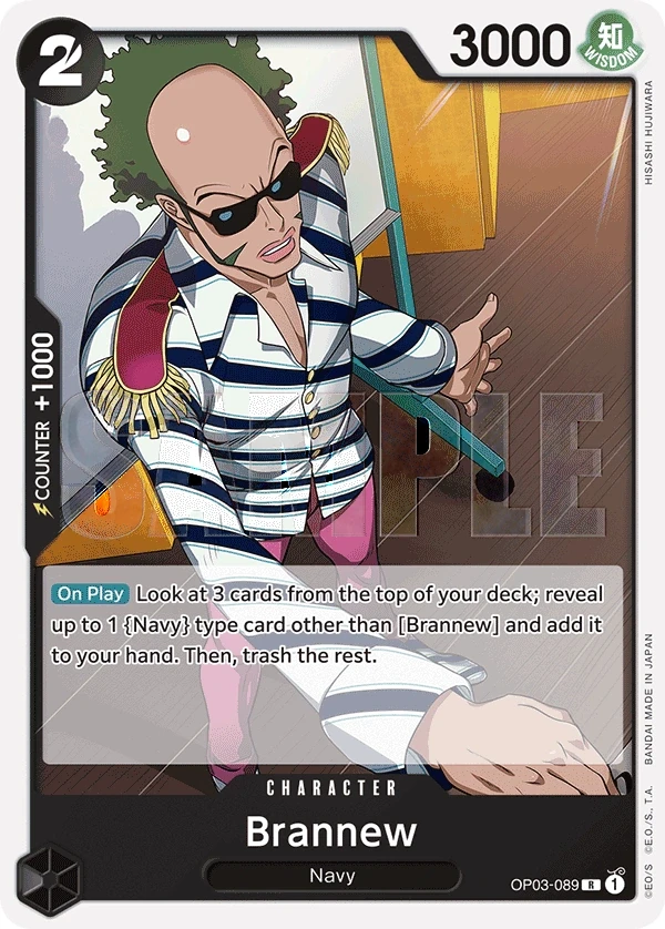 Brannew (OP03-089_r1) Reprint One Piece card