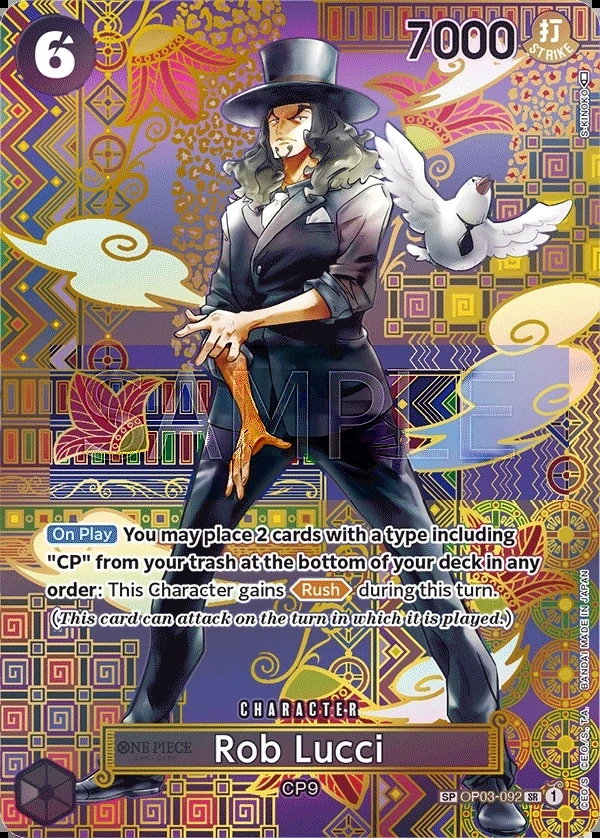 Rob Lucci (OP03-092_p2) SP One Piece card