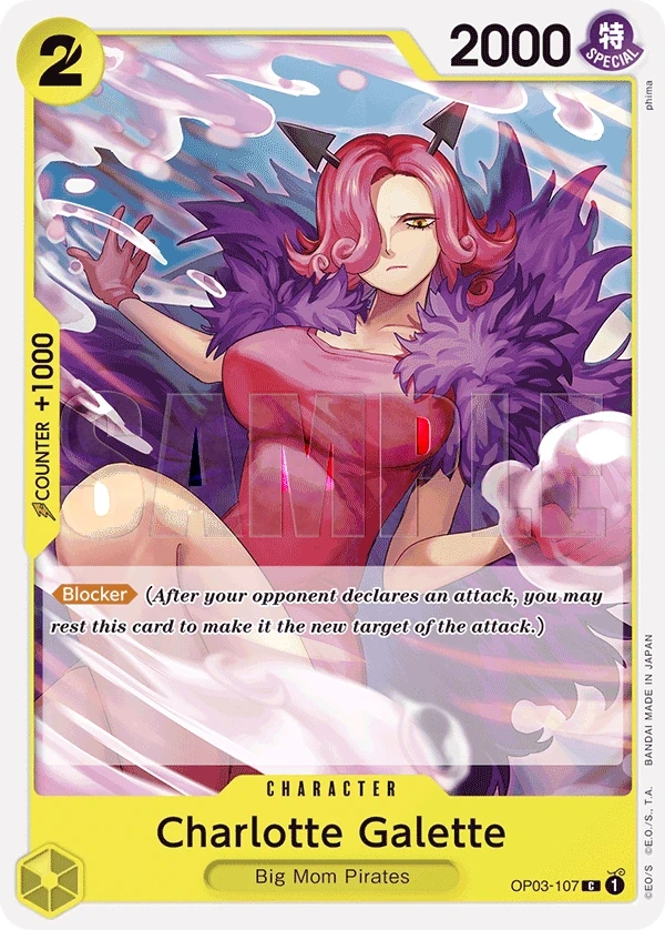 Charlotte Galette (OP03-107_r1) Reprint One Piece card