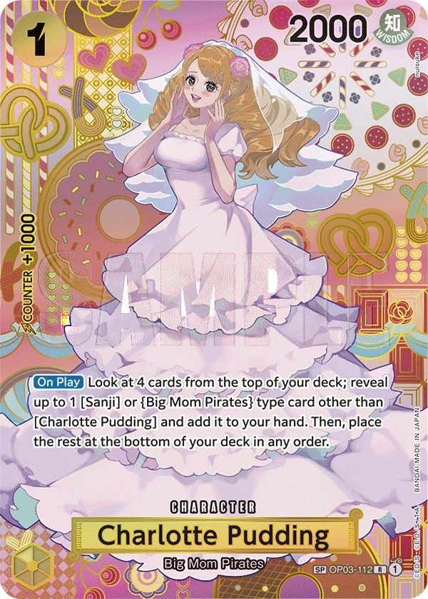 Charlotte Pudding (OP03-112_p4) SP One Piece card