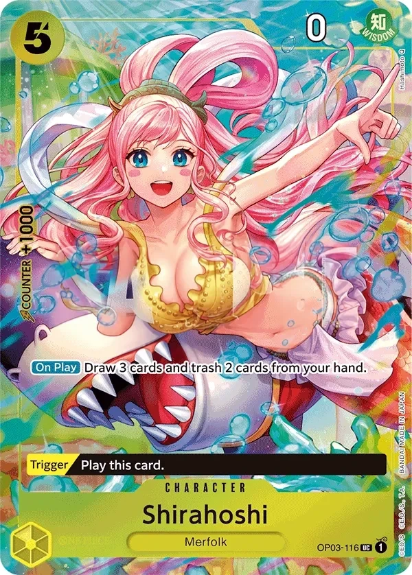 Shirahoshi (OP03-116_p7) Alt Art One Piece card