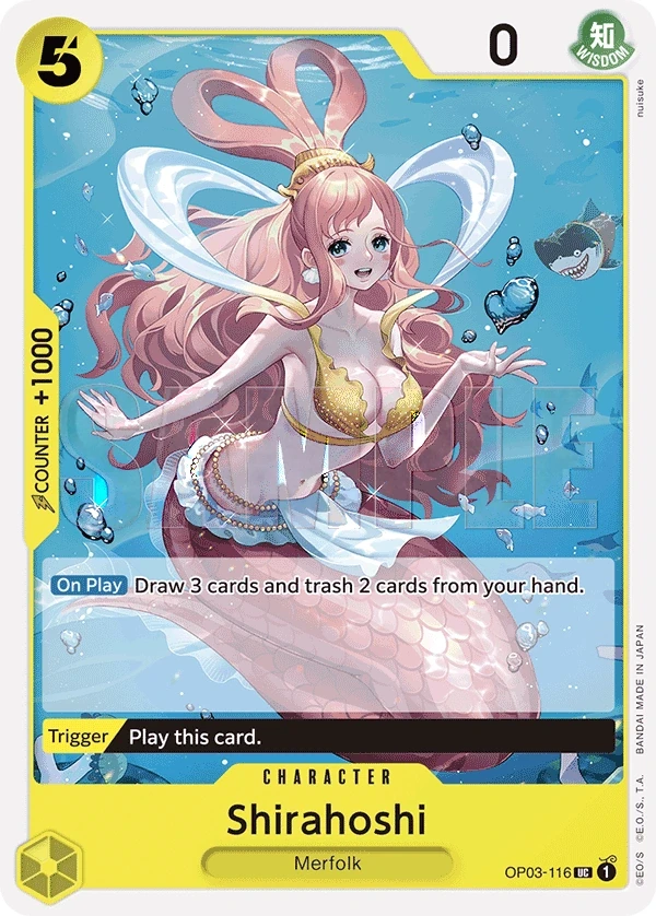 Shirahoshi (OP03-116_r1) Reprint One Piece card