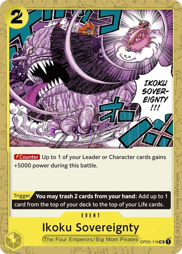 Ikoku Sovereignty (OP03-118_r1) Reprint One Piece card