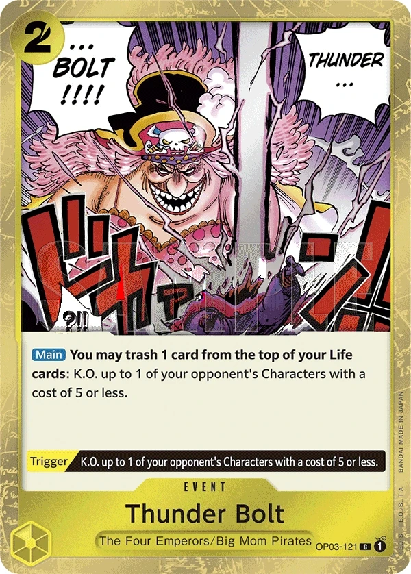 Thunder Bolt (OP03-121_p3) Alt Art One Piece card
