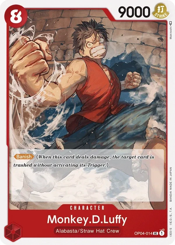 Monkey.D.Luffy (OP04-014) One Piece card