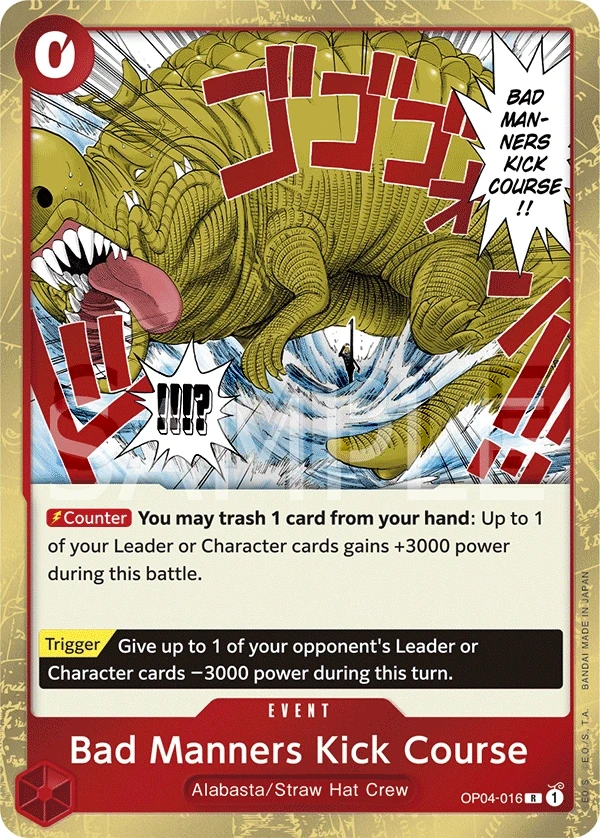 Bad Manners Kick Course (OP04-016) One Piece card