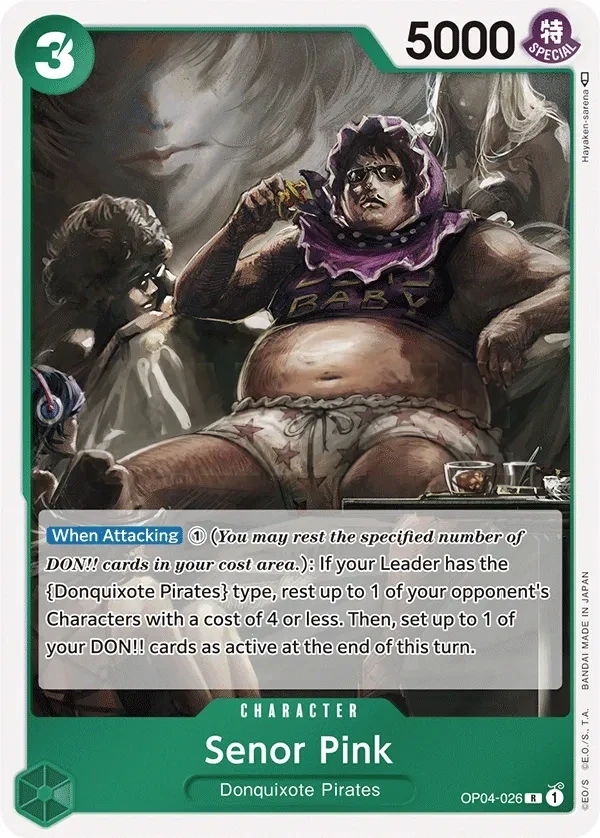 Senor Pink (OP04-026) One Piece card